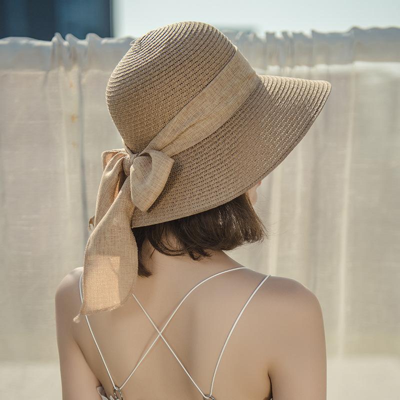 Sun Hat Women's Sunscreen UV Protection Summer Hat Fashion Sunshade Straw Hat Korean Version Versatile Trend Beach Hat