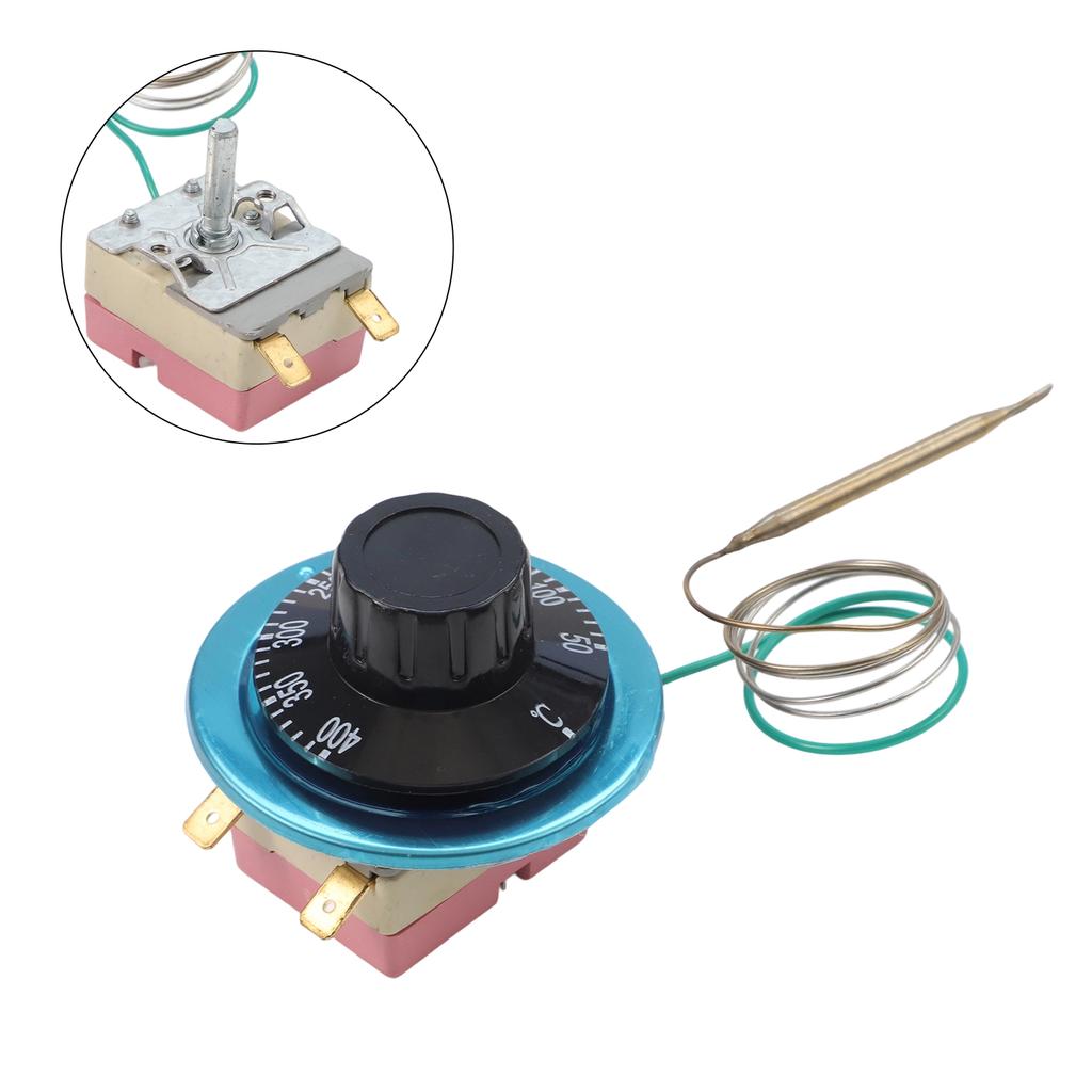 Kitchen Home Appliance Home Appliance Adjustable Temperature Controller 2 Pin Thermostat 70cm Wire Length Metal And Plastic