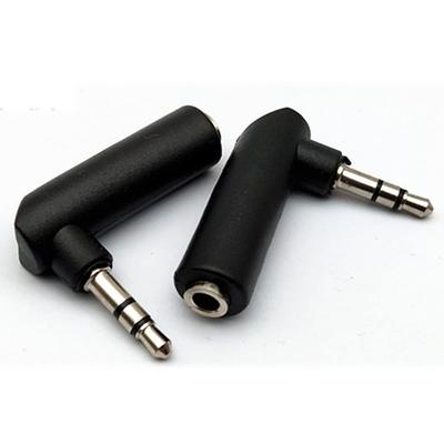 Stereo Mini Plug Audio Conversion Adapter Stereo Mini Plug 90 Degree Mini Jack Conversion Connector Audio Adapter Compatible with L-shaped 3.5mm
