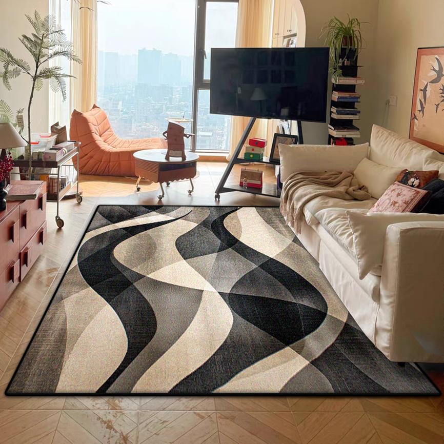 Modern Abstract Non-slip Carpet for Live Room Big Size Soft Bedroom Decoration Rug Easy Cleaning Sofa Table Mat Customizable