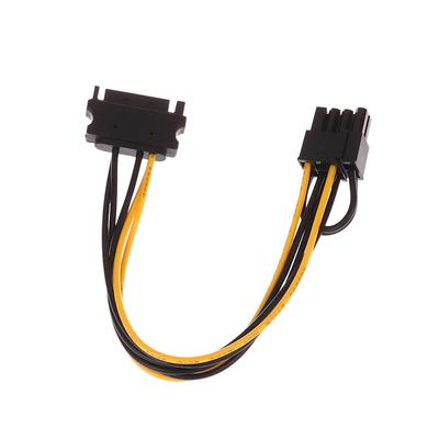 Sata de 15 pines a 8 pines(6 + 2) Cable de fuente de alimentación PCI-E Cable convertidor de tarjeta gráfica