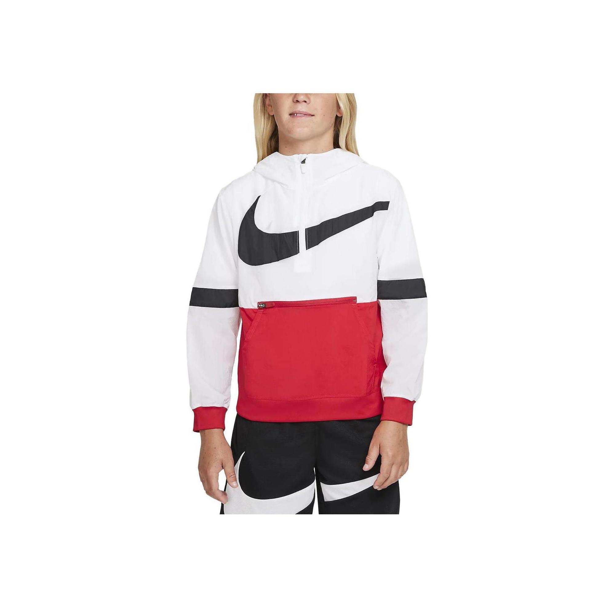 

Nike Crossover Logo Print Zip-Up Hoodie Kids Jackets White DJ5727-100 L
