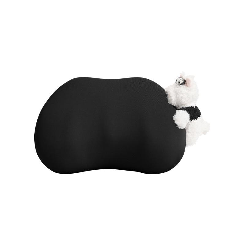 Ice Silk Memory Foam Car Headrest & Lumbar Support Pillow - Universal, Breathable, All-Season Comfort