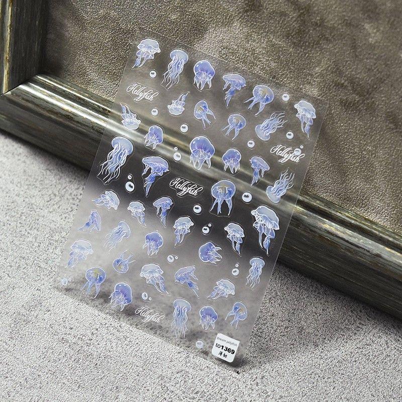 

Hot Fantasy Tomoni Adhesive Japanese Style Nail Beauty Stickers Dream Jellyfish 1369