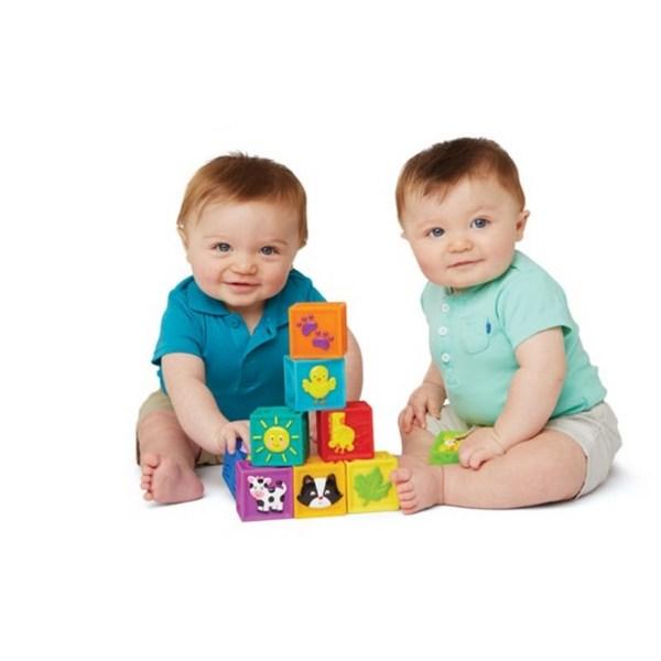 Magic Castle Squeaky Childrens Blocks 9-piece Set Korean Childrens Toys