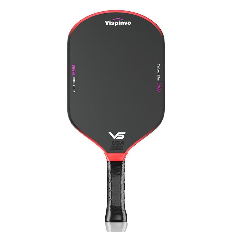 Vispinvo Toray T700 Carbon Fiber Pickleball Paddle Competitive Play Textured Surface Lightweight Performance Racket