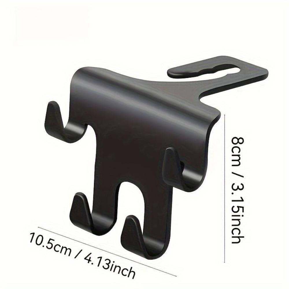 4pcs Multi-functional Cup Holder, Car Seat, Small Hook, Back Seat Hanging Milk Tea, Cup Holder, Storage Box, Multi-function Mobile Phone Holder 4pcs