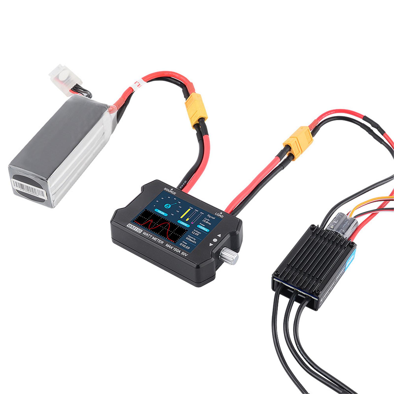 

WM150 150A 50V ваттметр точный прибор для тестирования двигателей точно измеряет ток и напряжение большой ЖК-дисплей