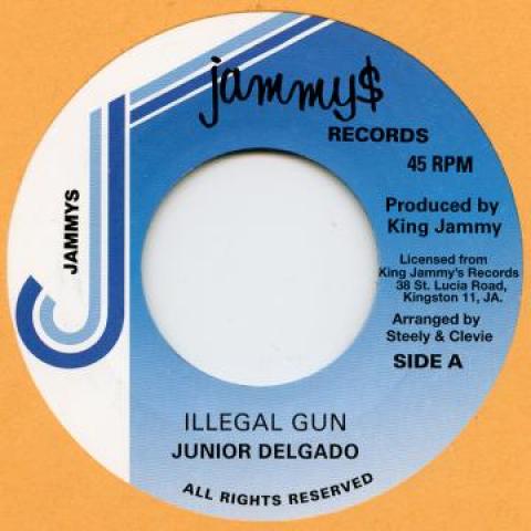 

7inch Record JUNIOR DELGADO - Illegal Gun J005 Jammys 2017 UK Reggae, Ska & Dub