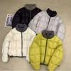 Womens Short Puffer Jacket 2026 Korean Style Thickened Stand Collar Colorblock Warm Outerwear Small Stature