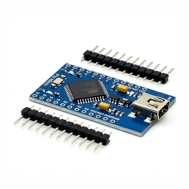 Pro Micro Atmega32U4 5V 16Mhz Replace Atmega328 For Pro Mini With 2 Row Pin Header Mini Usb Interface