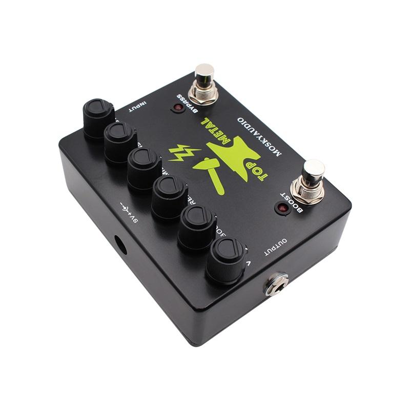 Guitar Effects Heavy Metal Boost Guitar Pedal To Metal Effects Stompbox with 3 Band EQ Mid Focus Electric Guitar Effects Pedal
