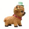 Cute Miniature High Land Cow Decoration Resin Bowknot Scottish Calf Figurine Sculpture for Home Office Ornament