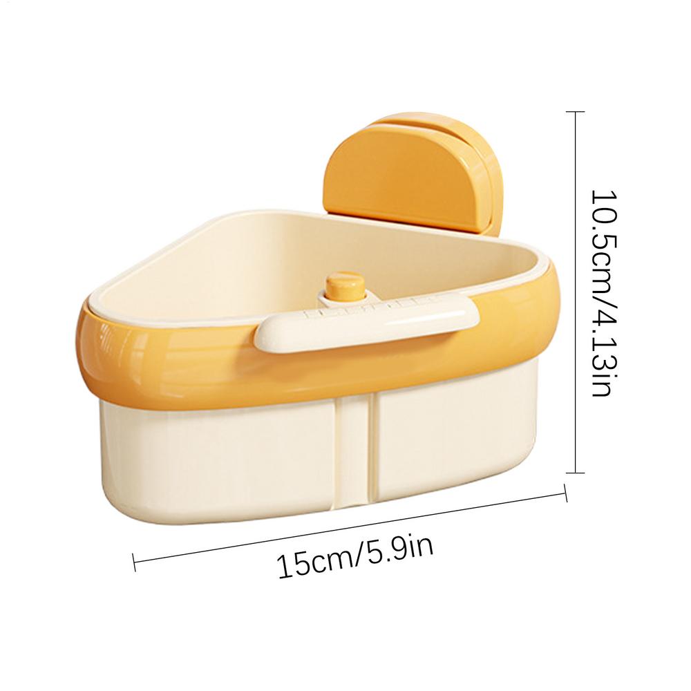 Corner Sink Strainer Suction Cup Sink Strainer Basket for Food Waste Suction Cup Sink Corner Rack Sinks Trash Waste Catcher