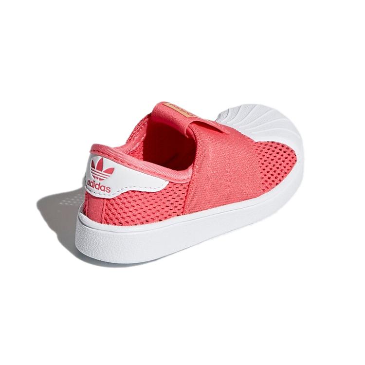 adidas Originals SUPERSTAR Smr 360 I Breathable Low Top Toddler Shoes Pink White Infant And Toddler AQ0202