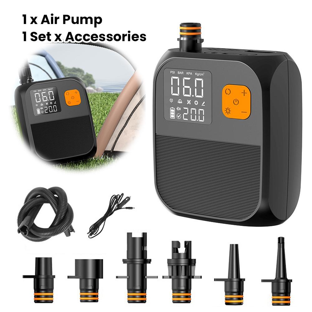 Elektryczna Pompa do Deski Paddleboard Rechargeable Portable Electric Pump 25PSI do Nadmuchiwanej Deski Stand Up Paddleboard Kajaków Łodzi