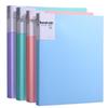 A4 Morandi Data Book: Transparent Inner Page Multi-Layer PP Folder for Office File Storage.