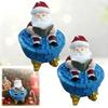 Christmas Santa Bubble Bath Lamp Cute Santa Reading A Book Bathtub Lamp USB Night Light
