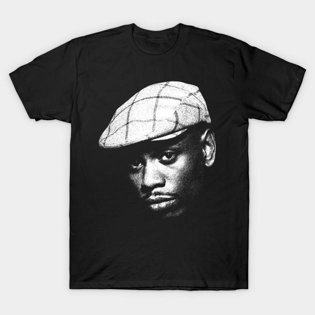 

Men Black Print T-shirt Dave Chappelle No-Cut Transfer Paper Print Cotton Tshirt M чорний