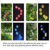 Solar Wind Chime Light Landscape Courtyard Light Rose Chandelier Solar Light LED Waterproof Color Gradient Garden Decoration