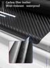 4Pcs Carbon Fiber Car Door Sill Protective Strip Stickers for Dodge RAM 1500 2500 3500 2014 2015 2016 2017 2018 2019 2020 2021