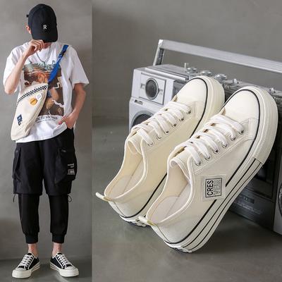 Koreanische Version von Canvas-Schuhen für Herren, Sommer, neue vielseitige, atmungsaktive Schuhe für Studenten, dicke Grundplatte, lässiger Trend, Herrenschuhe 2422