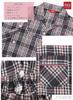 Kaituck Family POLO BCS Viyella Brushed Shirt Long Check Sizes Women's Yarn-Dyed Pajamas, Sleeve, Pattern, Spring/Autumn, M/L (M, Charcoal)