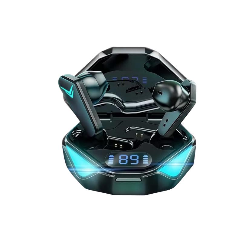 X15 Semi-In-Ear Bluetooth Earphones: Noise Cancelling, Low Latency, High Sound Quality, Cool Light, Esports Gaming.