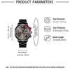 Watch Three-Piece Men'S Accessories Watch Ring Necklace Bracelet Men'S Quartz Watch