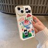 Erdbeerkuchen Katze für IPhone 16 Handyhülle für IPhone15/14plus/13promax Silikon 12