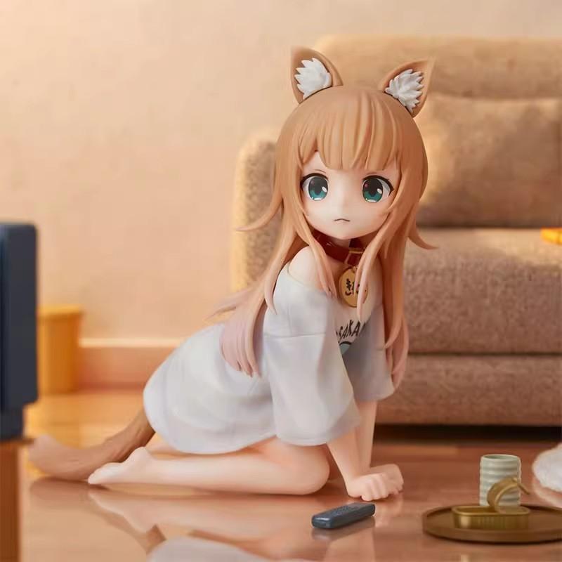 My Cat Is A Cute Girl Collectible Cat Figure For Desk Decor Gift