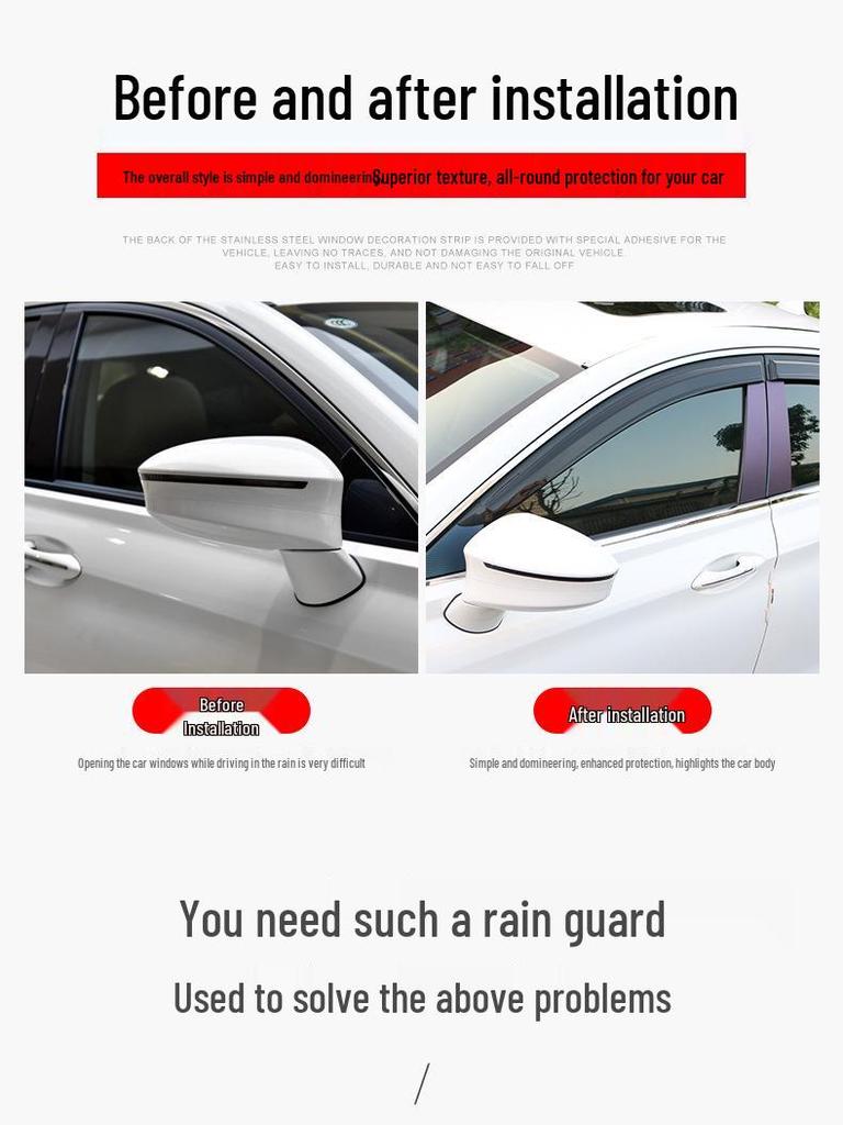 Hongqi H5 Rain Guards: Injection Molded Window Visors and Deflectors