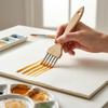 1/3/6Pcs Wooden Handle Multi-toothed Brush Comb Watercolor Acrylic Brushes Set Artists Drawing Supplies