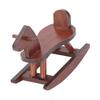 1:12 Scale Doll House Rocking Horse Doll House Wooden Rocking Horse Simulation Cockhorse for Doll House Accessory