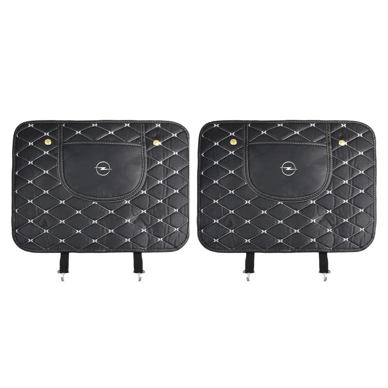 Car Anti-kick Pad Interior  Auto Seat Back Protector Pads For Opel Corsa Astra Insignia Vectra Zafira Meriva Mokka Grandland Vivaro