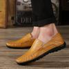 Fashion Moccasin Non Slip Man Casual Shoe British Style Round Toe Luxury Sale Classic Original Legitimate Pu On Leather Shoes for Men
