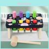 Wooden Cartoon Pattern Whac Mole Game Children Puzzle Toy For Toddlers