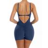Peach Hip-lifting Tight-fitting One-piece Yoga Wear for Women, Nude-feeling Quick-drying Sports Back-beautiful Fitness Wear Short Suit