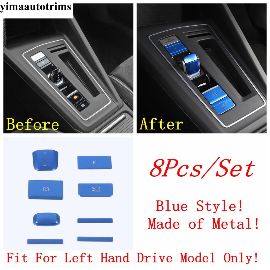 Car Central Gear Shift Engine P Button Decoration Cover Trim Metal Interior Accessories For VW Volkswagen Golf 8 MK8  - 2024