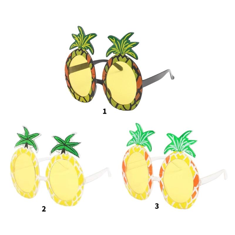 Pineapple Frame Party SunGlasses Protective PC Lens Eye Glasses For Vacation Outfit Music Festival Photography Eyewear