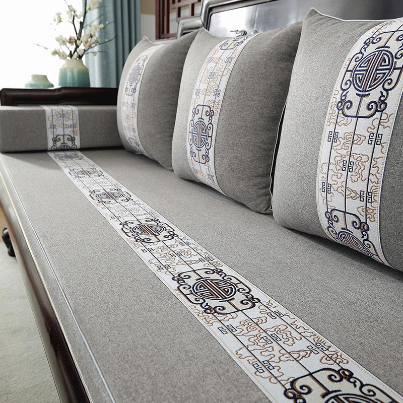 Sofakissen aus Palisanderholz, neue Möbel aus Massivholz im chinesischen Stil, rutschfest, verdicktes Sitzkissen aus hochdichtem Schwamm