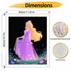 Disney Oil Painting Hand Painting Coloring Painting Handmade Diy Home Decoration Gift Princess Purple Dress Fantasy Art
