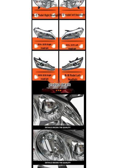 BYD F3 Headlight Assembly Compatible: F3, F3R Headlamp
