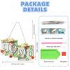 DIY Diamond Painting Pendant Artwork 5D Diamond Mosaic Pendant Rhinestone Embroidery Key Ring Pendant Bag Pendant for Room Decor