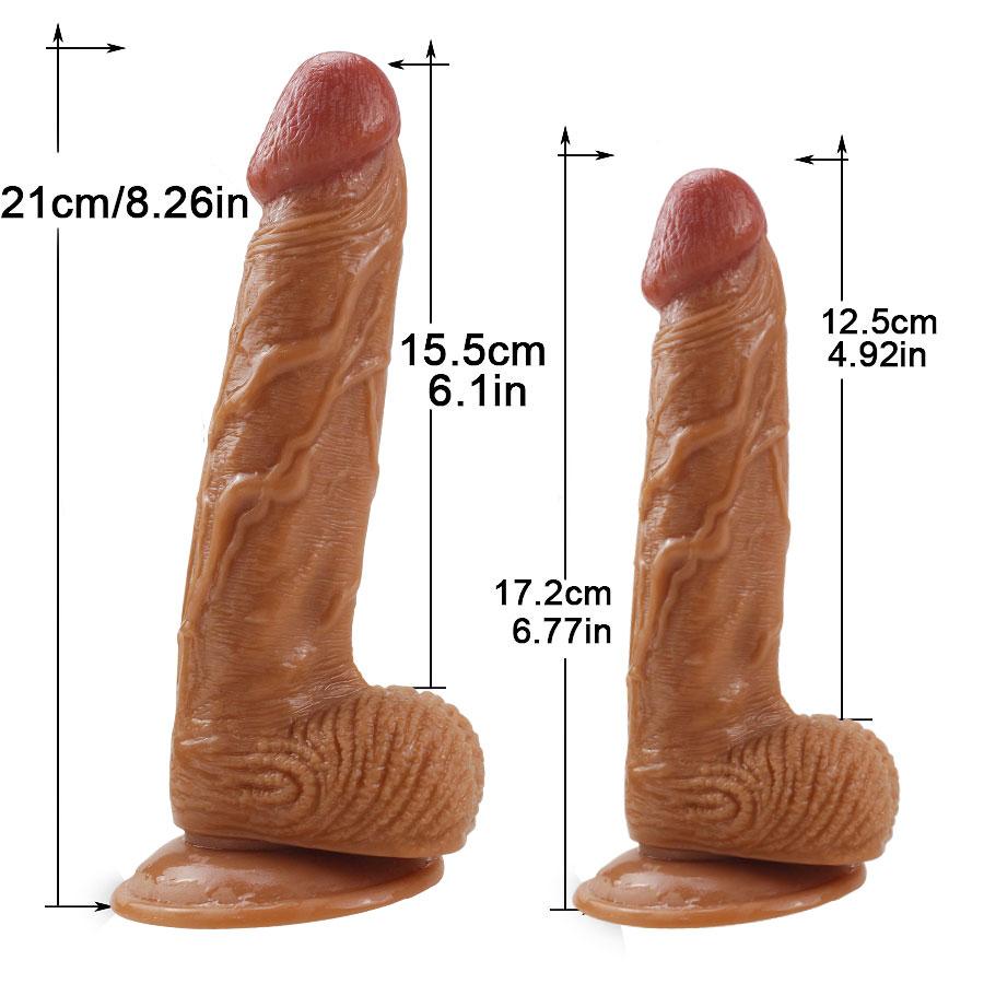 Skin Feeling Realistic Dildo για γυναίκες Μαλακό τεράστιο πέος με βεντούζα Γυναικεία Αυνανισμός Lesbain Παιχνίδια πρωκτικού σεξ για ενήλικες 18+