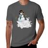Snowunisex With Carrot Nose Facing Hungry Bunnies Tshirt Heavy Duty Casual Work Tee