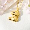 Porti 24k Gold 1.875g Horse Necklace Red