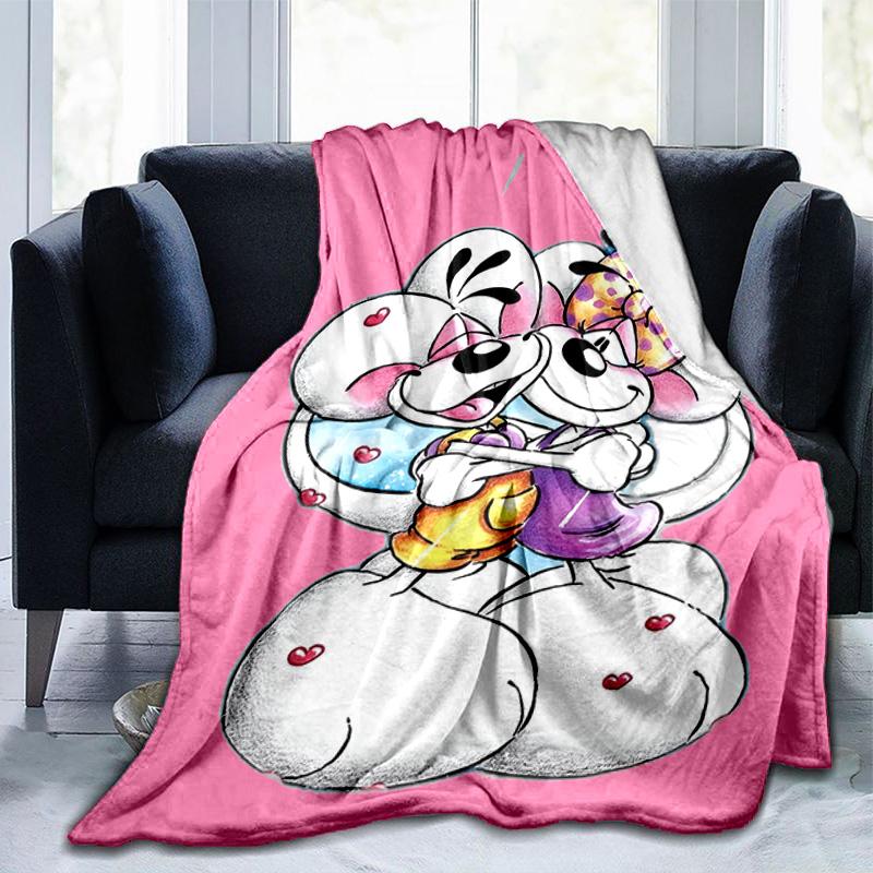 Diddl Liebe und Freundschaft in Pastell Decke Geeignet für Sofas, Betten, Büros und Camping - Perfektes Geschenk für Halloween Weihnachten