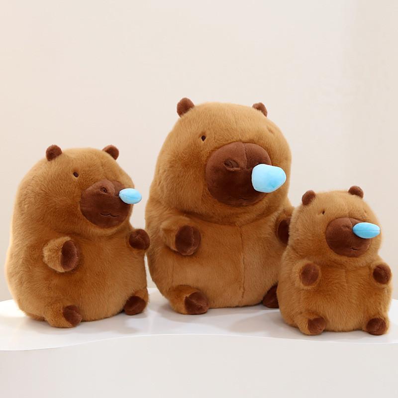 Entzückendes Nasenrotzendes Capybara Plüschtier Stofftier Hässlich Süßes Capybara Lord 22cm 30cm 40cm