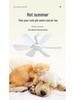 Silent Breeze Hanging Mini Ceiling Fan with Mosquito Net for Dorms and Beds